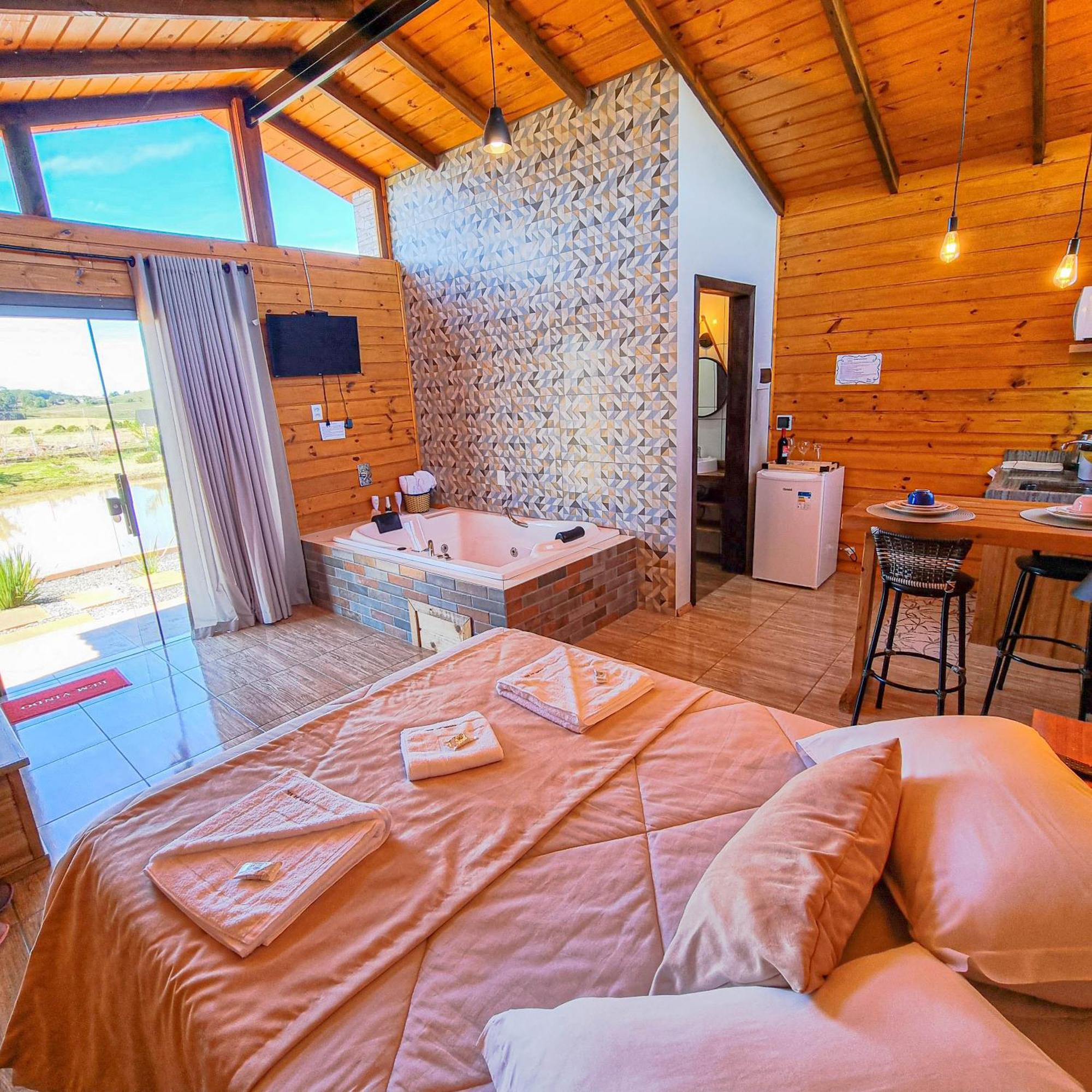Cabanas Colina Do Sol Cambara Bagian luar foto